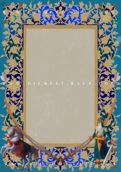 Border: Royal Blue Miri Piri