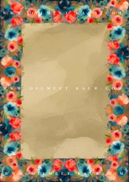 Border: Vaisakh Florals