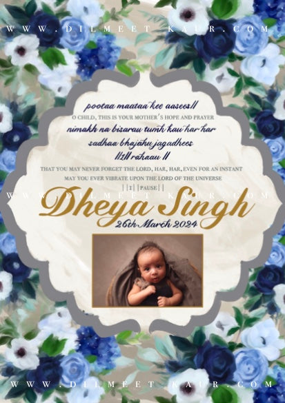 A mothers prayer - baby boy personalised artwork