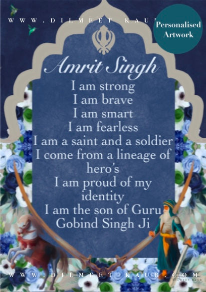 Personalised Boys Affirmations