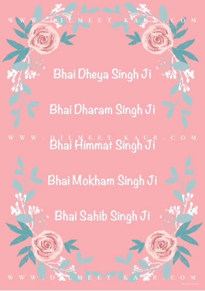 Set of 3 artworks pink