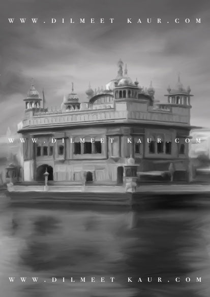 Harmandir sahib Monochrome