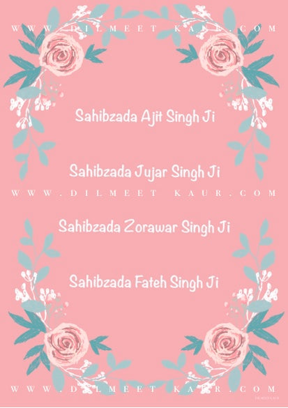 Set of 3 artworks pink