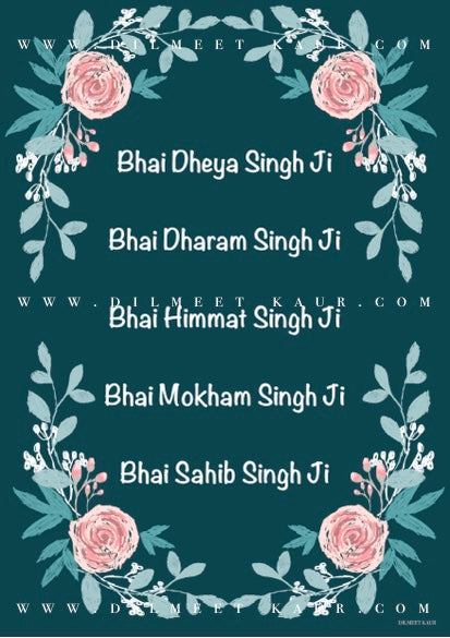 Set of 3 artworks blue